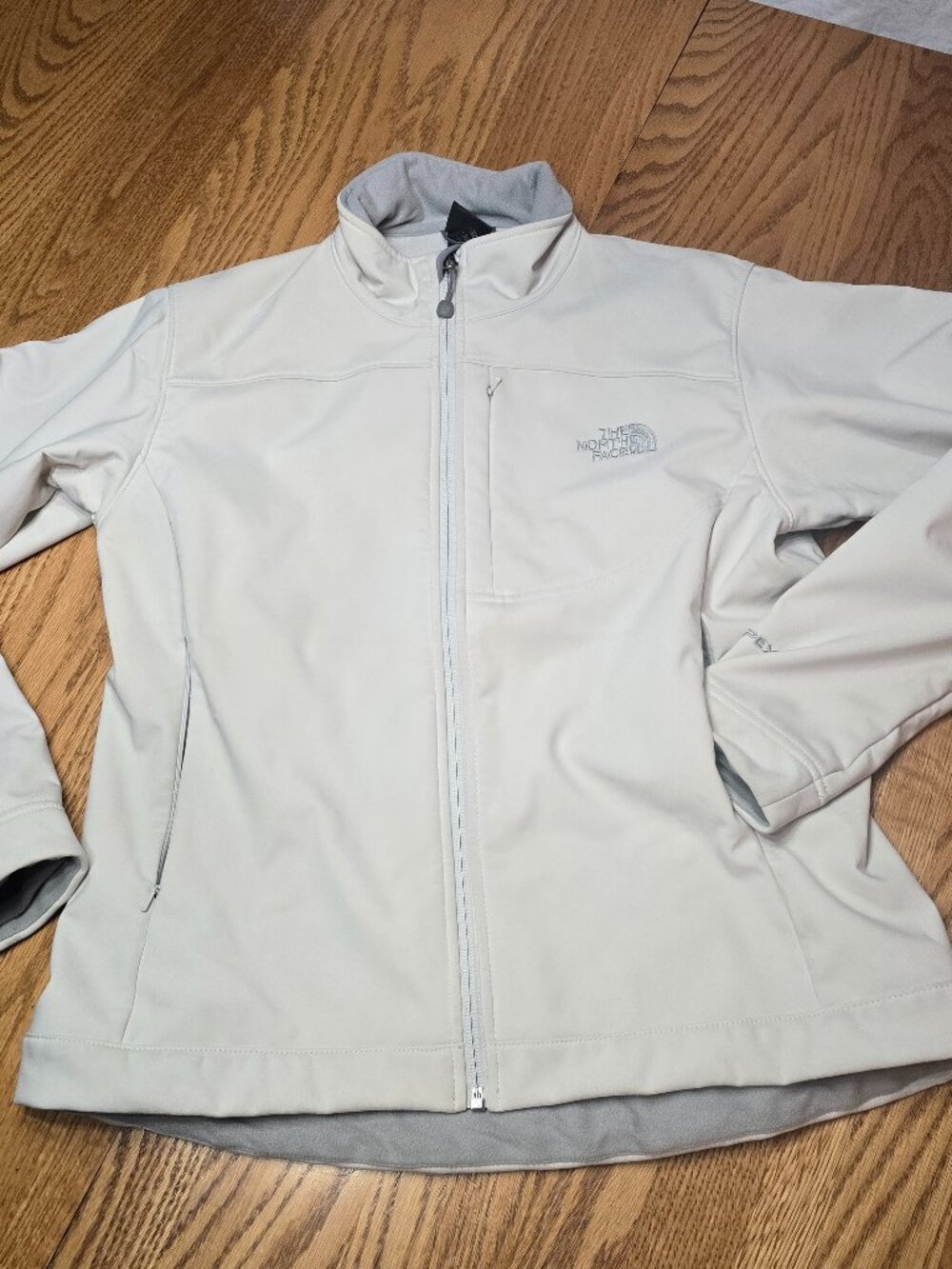The North Face White Zip Up Jacket Women Size Medium